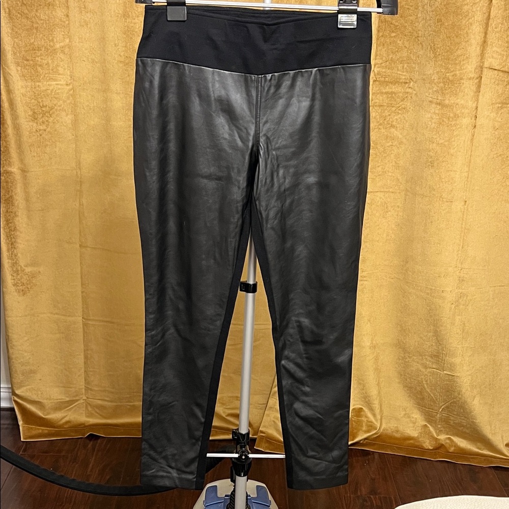 Black Faux Leather Leggings